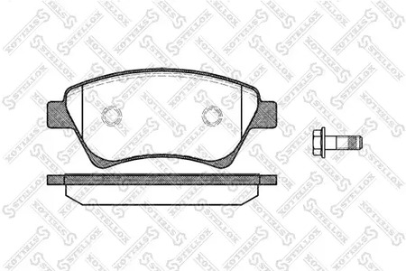 987 000BL-SX STELLOX Колодки тормозные дисковые